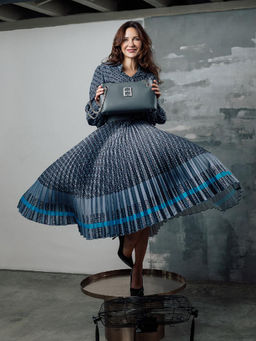 Юбка женская 12411-38033 black/grey