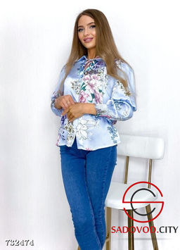 Блузка с цветочным принтом - Bruno фото 3