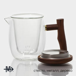 Заварочный чайник Magistro Лофт 400 мл, 15?9?11.5 см, стеклянное сито, стекло
