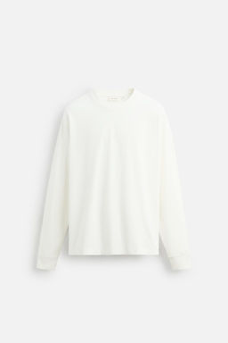 MEDIUM WEIGHT LONG SLEEVE T-SHIRT - Zara фото 7