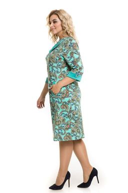 Платье 946 огурцы на мятном - Novita фото 4