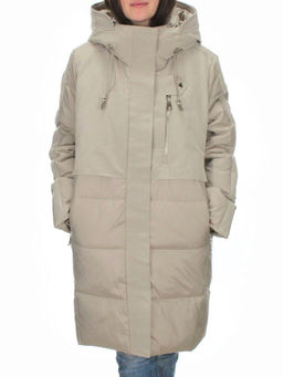 C223 GRAY/BEIGE Куртка зимняя женская (200 гр. холлофайбера) - Fashion фото 2