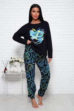 Костюм с брюками (01027. бирюзовый) - Плиона фото 2