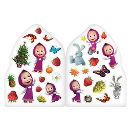 Раскраска с наклейками Вот это здорово, 12 стр., Маша и Медведь  фото 3