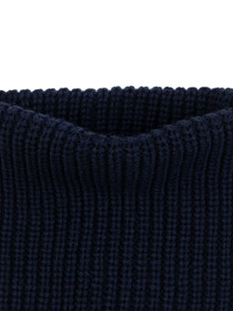 Комплект вязаный темно-синий Ш-118 (56-58)