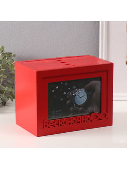 Фотоархив на 96 фото 10?15 см с фоторамкой 10?15 см Бесконечно, красный, 20?15?12 см