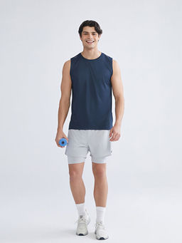 Bisiklet Yaka Erkek Kolsuz Ti??rt