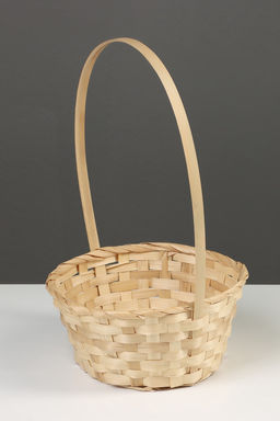 Корзина плетёная, 20×20×9 см, ручка h=25 см, бамбук, цвет натуральный, Greengo