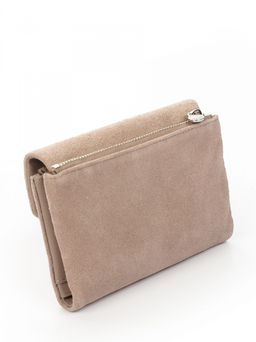 LACCOMA кошелек LA-2089-З-серо-бежевый натуральная замша