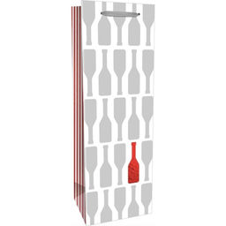 Пакет подарочный крафт-бум 12.5х36.5х9см(craft Bottle)кр.бут 200г ППК-6122
