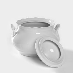 Супница Добрушский завод «Романс», 3 л, фарфор, белая