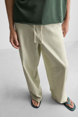 STRIPED BAGGY FIT TROUSERS - Zara фото 5