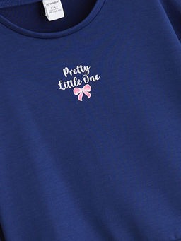 Bisiklet Yaka K?z ?ocuk Sweatshirt ve E?ofman Alt?