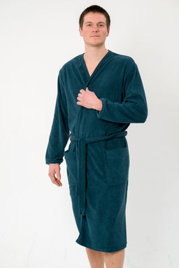 Халат мужской из махры Ренат изумруд - Амадэль фото 11