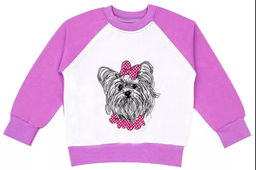 ДЖ009 Джемпер для девочки "Болонка". Цвета микс