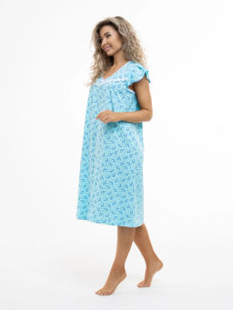 Ночная сорочка женская, цвет голубой