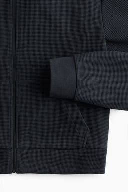 Chaqueta sudadera gofrada con capucha y cremallera - H&m фото 7