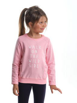 Джемпер с принтом UD 2227 розовый - Mini maxi фото 3