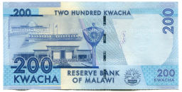 Банкнота 200 квача 2021 года Малави