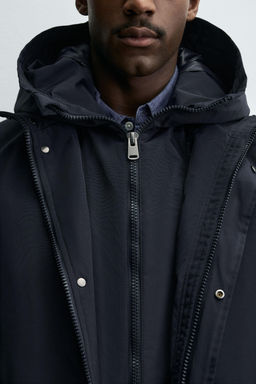 WATER-REPELLENT DETACHABLE TECHNICAL PARKA - Zara фото 6