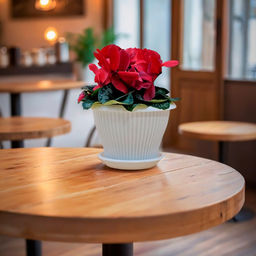 Горшок для цветов пластмассовый "Гамма плюс" 1,6л, д17см, h12,5см, белый (Россия)