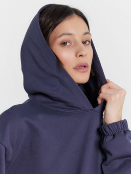 Худи женское фиолетовое черное море 122913