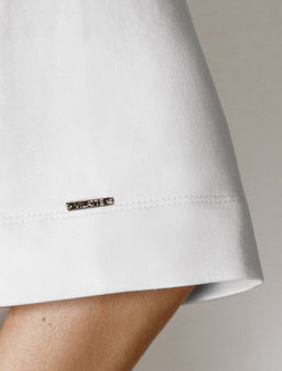 Футболка из эластичного футера с авторским принтом - Vilatte фото 2