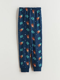 Beli Lastikli Y?lba?? Temal? Erkek ?ocuk Pijama Alt