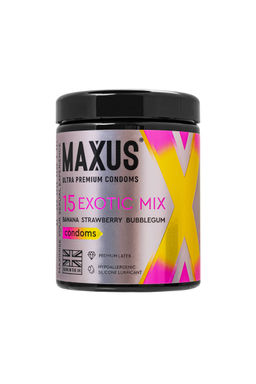 Презервативы Maxus EXOTIC MIX, латекс, ароматизированные 15 шт.