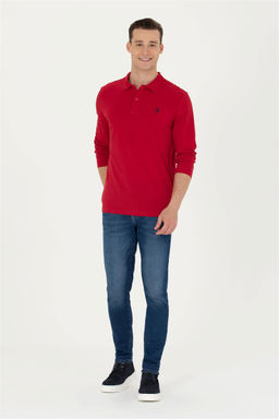 U. S. Polo Assn Мужская красная базовая толстовка с воротником поло - U.s. polo assn фото 11