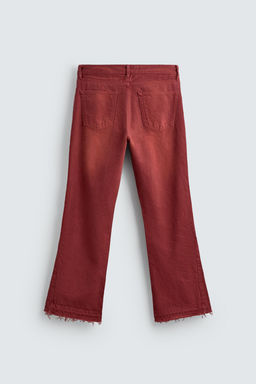 JEANS FLARE FIT / Rojo - Zara фото 8