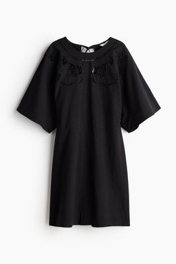 Vestido en mezcla de lino con bordado ingles - H&m фото 5