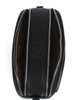 Сумка женская искусственная кожа DJ-CM 6920-BLACK, 2отд, плечевой ремень, черный SALE 260336 - Adelia фото 3