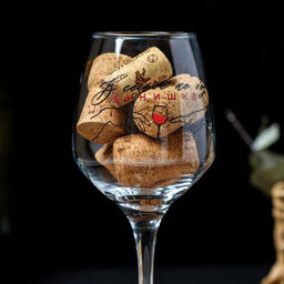 Бокал для вина с надписью «В семье не без винишка», 350 мл