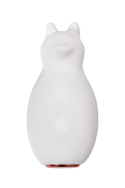 Вибратор Штучки-Дрючки, Mr. Bear, белый, силикон, 7,5 см  фото 2