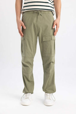 Прямые брюки-парашюты с карманами-карго и карманами Relax Fit - Defacto фото 4