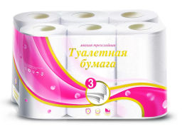 VEIRO т/бумага 3-сл. NoName (12 рул.) Белая  фото 3