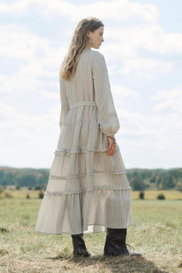 ROMANTIC DRESS WITH BELT - LIMITED EDITION - Zara фото 3