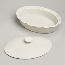 ФОРМА ДЛЯ ЗАПЕКАНИЯ С КРЫШКОЙ BEIGE 33*24*8/13СМ 2000 МЛ - Agness фото 7