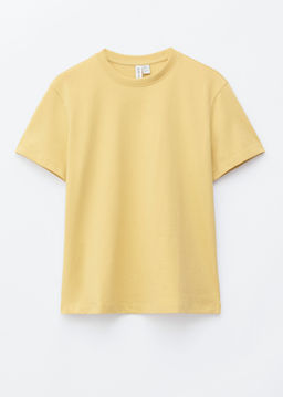 Camiseta de algod?n con cuello redondo