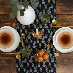 Дорожка на стол Этель Succulents 40х149см, 100% хлопок, саржа 190 г/м2  фото 4