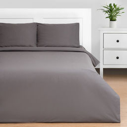 Постельное бельё Этель Евро Серая гавань 200х215, 220х240, 50х70-2 шт, 100% хлопок, бязь 125г/м2