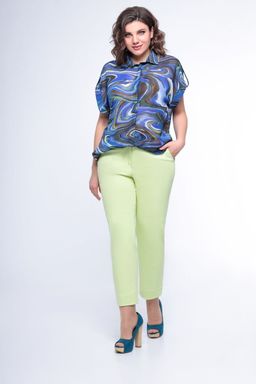 Блуза Swallow 803.2 черный+серебряный узор фото 193