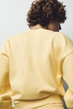EMBROIDERED SLOGAN PLUSH SWEATSHIRT - Zara фото 4