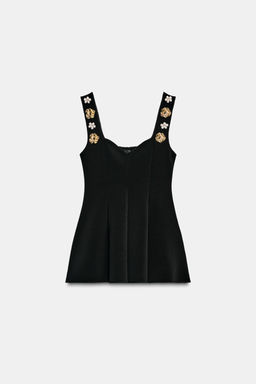 PEPLUM STRETCH TOP - Zara фото 5