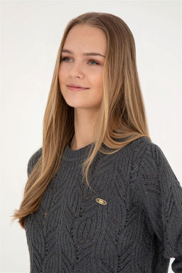 Женский свитер антрацитового цвета - U.s. polo assn фото 3