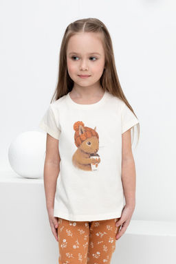 КР 302185/молочный к411 фуфайка для дев