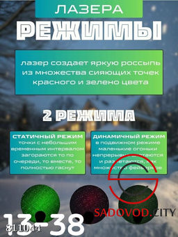 Лазерный проектор для праздничного фона