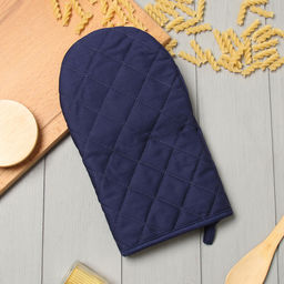 Варежка-прихватка Этель Kitchen цв.синий, 15х28см,саржа, 100% х/л