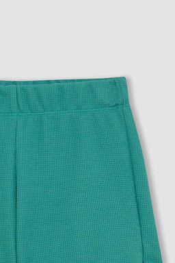 Вафельные шорты для девочек - Defacto фото 8